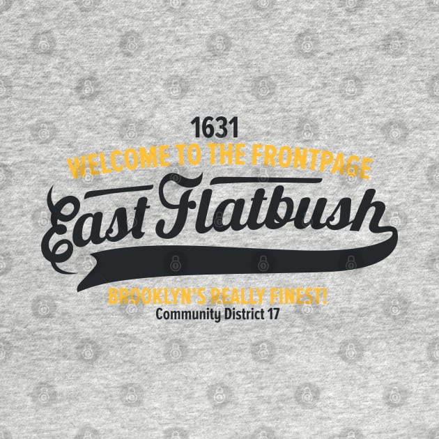 New York Brooklyn - East Flatbush Brooklyn Schriftzug - East Flatbush Logo by Boogosh